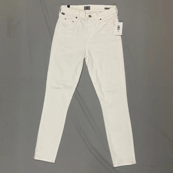 Citizens of Humanity Rocket Crop Mid Rise White Jeans Pants NWT sz 25 skinny - Picture 3 of 9